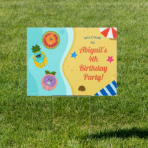 Nómina de burbujas Cumpleaños de Verano