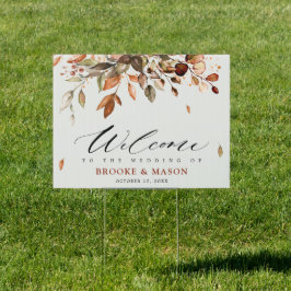Cartel Otoño deja una boda rústica en el campo