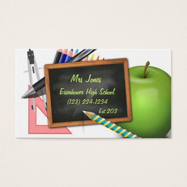 Cartel personalizado del profesor (Frente)