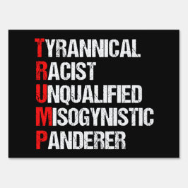 Cartel Política divertida anti Trump