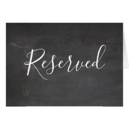 Cartel reservado de Chalkboard. Boda gris moderno