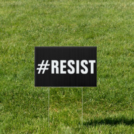 Cartel #Resista a la protesta política unilateral