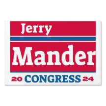 Rótulo de la campaña de Jerry Mander