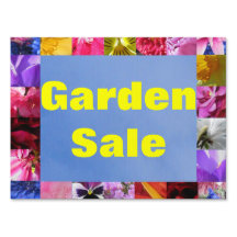 Rótulo Garden Sale Yard
