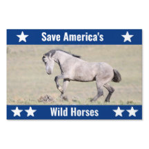 Rótulo Wild Gray Horse Yard
