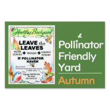 Salir del Rótulo del Yard de las hojas - Otoño