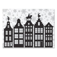 Sinterklaas sobre el Rótulo del yard de Canal Hous