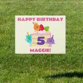 Cartel Super Simple | Bumble Nums Pastel de cumpleaños