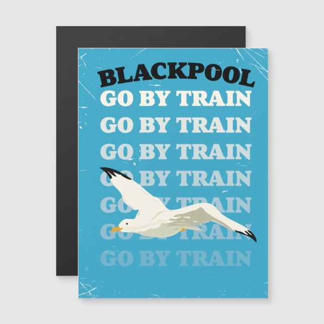Cartel vintage de la costa de Blackpool (Anverso/Reverso)