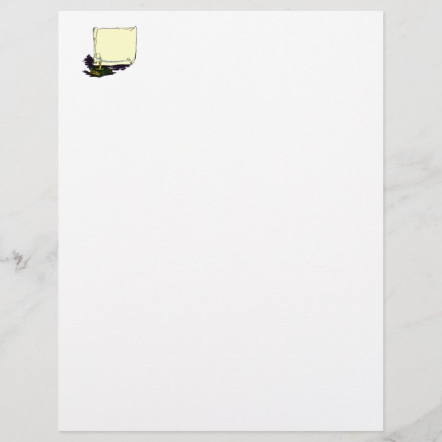 Cartel vintage y libro con plantilla de velas (Anverso)