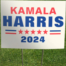 Cartel Votación Kamala Harris Rótulo electoral al aire li
