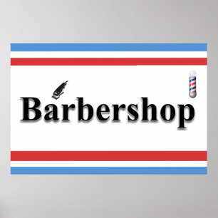 Carteles de Barbería Salón Posters Poste de Barber