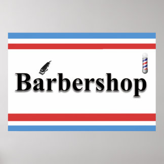 Carteles de Barbería Salón Posters Poste de Barber
