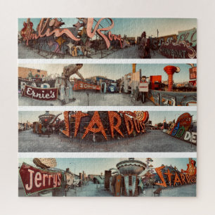 Carteles de neón rompecabezas de Las Vegas Square