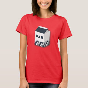 Cárter de camiseta para mujeres Círculo de leche T