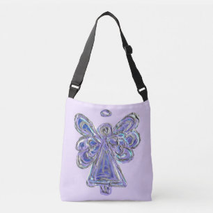Cartera Ángel Guardián Púrpura Arte Bolsas Cruzada
