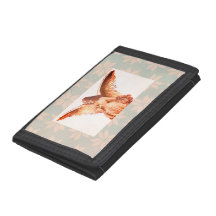 ANGEL CON SNOWFLAKE PATTERN NYLON Photo Wallet