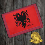 Cartera De 3 Hojas Bandera albanesa y moda albanesa, vacaciones/depor<br><div class="desc">WALLETS: Albania y la moda de la bandera albanesa - ama mi país,  viajes,  regalos de fiestas,  patriotas nacionales / hinchas deportivos</div>