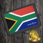 Cartera De 3 Hojas Bandera sudafricana de moda, patriotas / deportes<br><div class="desc">WALLETS: Moda de la bandera sudafricana - ama a mi país,  regalos de viaje,  cumpleaños del abuelo,  patriotas nacionales / hinchas deportivos</div>
