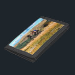 CARTERA DE 3 HOJAS BICICLETA DE MONTAÑA<br><div class="desc">Una acuarela de tres hombres en bicicleta de montaña en las colinas galesas.</div>