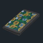 Cartera De 3 Hojas Dandelion medow<br><div class="desc">Patrón vectorial sin fisuras con dientes de león y mariposas azules comunes.</div>