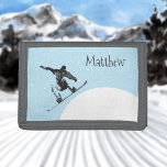 Cartera De 3 Hojas Deportes de nieve personalizados<br><div class="desc">Este diseño puede ser personalizado en el área proporcionada cambiando la foto y/o el texto. O puede personalizarse eligiendo la opción de hacer clic en el personalizar y borrar o cambiar el color del fondo, agregar texto, cambiar el color o estilo del texto o eliminar el texto para un diseño...</div>