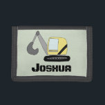 Cartera De 3 Hojas Doodle y nombre del excavador de excavadores de co<br><div class="desc">Esta monja de construcción infantil cuenta con un único digger de doodle (excavadora) y un lugar para que añadas el nombre de su hijo. Perfecto para cualquier niño que sueña con ser un constructor!</div>