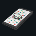Cartera De 3 Hojas Gato de Guay negro de mediados del siglo XX<br><div class="desc">Este diseño fue creado a través del arte digital. Se puede personalizar haciendo clic en el botón personalizar y cambiando el color, agregando un nombre, iniciales o tus palabras favoritas. Contáctame en colorflowcreations@gmail.com si quieres tener este diseño en otro producto. Compra mi pintura de acrílico abstracta original a la venta...</div>