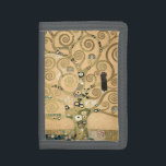 Cartera De 3 Hojas Gustav Klimt - El árbol de la vida, la frisa de es<br><div class="desc">El árbol de la vida,  Stoclet Frieze,  parte central del panel izquierdo - Gustav Klimt,  Cardboard,  1909</div>