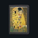 Cartera De 3 Hojas GUSTAVO KLIMT - El beso 1907<br><div class="desc">GUSTAVO KLIMT - El beso 1907
Efecto metalizado del aceite y de oro en lona</div>