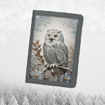 Cartera De 3 Hojas Invierno de Lechuza Blanca con Nieve<br><div class="desc">Eleva tu estilo con la serena belleza de la billetera de invierno de Lechuza Blanca Bonito. Este exquisito accesorio capta la elegancia de la temporada, con un elegante búho blanco de nieve en medio de un paisaje de invierno. Con detalles meticulosos y un toque de encanto de temporada, esta cartera...</div>