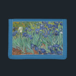 Cartera De 3 Hojas Iris de Van Gogh<br><div class="desc">Los iris son una de muchas pinturas e impresiones de iris del artista holandés Vincent van Gogh. Los iris fueron pintados mientras que Vincent van Gogh vivía en el asilo en el santo Paul-de-Mausole en Santo-Rémy-de-Provence,  Francia,  en el año pasado antes de su muerte en 1890.</div>