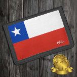 Cartera De 3 Hojas Moda de bandera chilena, patriotas chilenos / depo<br><div class="desc">WALLETS: Moda de la bandera chilena y Chile - ama a mi país,  regalos de viaje,  cumpleaños del abuelo,  patriotas nacionales / hinchas deportivos</div>