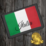 Cartera De 3 Hojas Moda de la bandera italiana, patriotas italianos /<br><div class="desc">WALLETS: Moda de la bandera italiana y la italiana - amo a mi país,  regalos de viaje,  cumpleaños del abuelo,  patriotas nacionales / hinchas deportivos</div>