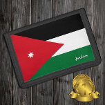 Cartera De 3 Hojas Moda de la bandera jordana, patriotas jordanos / d<br><div class="desc">WALLETS: Jordania y la moda de la bandera jordana - amo a mi país,  regalos de viaje,  cumpleaños del abuelo,  patriotas nacionales / hinchas deportivos</div>