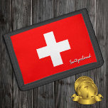 Cartera De 3 Hojas Moda de la bandera suiza, patriotas suizos / depor<br><div class="desc">WALLETS: Moda Suiza y Bandera Suiza - Amo a mi país,  regalos de viaje,  cumpleaños del abuelo,  patriotas nacionales / hinchas deportivos</div>