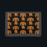 Cartera De 3 Hojas Modelo lindo de los Dachshunds<br><div class="desc">La cartera del amante del perro de la salchicha de Frankfurt.</div>