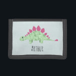 Cartera De 3 Hojas Niños Personalizado de dinosaurios Guay y niños co<br><div class="desc">Este bonito diseño cuenta con un personalizado de dinosaurios estegosaurios fresco,  y puede ser personalizado con el nombre de su hijo. Perfecto para cualquier monedero de niños amantes de los dinosaurios. ¡Visita nuestra tienda para ver otros diseños de decoración con temática de dino!</div>