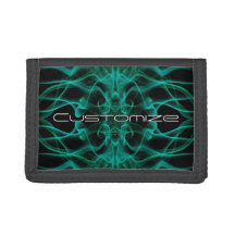 Nombre personalizado humo verde simétrico negro