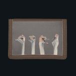 Cartera De 3 Hojas "Pintura divertida de las avestruces de la reina<br><div class="desc">Ésta es una pintura de una avestruz que resolví en el parque zoológico de Como en San Pablo,  manganeso. Él era realmente expresivo y era un grande conforme a toma imágenes de. Pinté más adelante sus diversas expresiones en acuarela.</div>