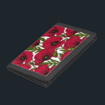 Cartera De 3 Hojas Rojo de adormidera 2<br><div class="desc">Patrón vectorial hecho de amapolas dibujadas a mano.</div>