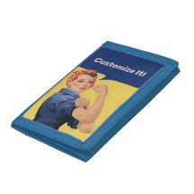 Rosie the Riveter Trifold Wallet