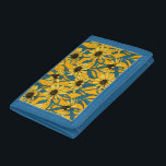 Cartera De 3 Hojas Rudbekia amarilla<br><div class="desc">Patrón vector pintado a mano con flores rudbekia amarillas</div>