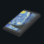 Cartera De 3 Hojas VAN GOGH Starry Night<br><div class="desc">"van gogh vincent",  noche estrellada,  "cuadro famoso",  vintage,  estrellas,  cielo,  "arte fino",  azul</div>