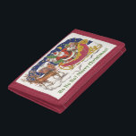 Cartera De 3 Hojas Vintage Christmas, Jolly Santa Claus con Sleigh<br><div class="desc">Diseño de vacaciones de Navidades de ilustracion de época del clásico libro de cuentos para niños "Fue la noche antes que los Navidades". Este diseño presenta a un alegre Santa Claus con su burla en el trineo de los juguetes que saca su equipo de renos. Santa está a punto de...</div>