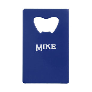 Cartera Personalizar Nombre Botella Abridor Azul