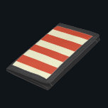 Cartera Retro Big Top Strin Nylon<br><div class="desc">¡Adelante, amigos! Acérquese hasta la increíble billetera Retro Big Top Striped Nylon. ¡Sí, venga uno! Este patrón clásico tiene rayas anchas, rojas y cremas que recuerdan a una gran carpa de circo. Este diseño se combina a la perfección con la línea de productos Vintage Circus de StrangeLittleOnion. Al igual que...</div>