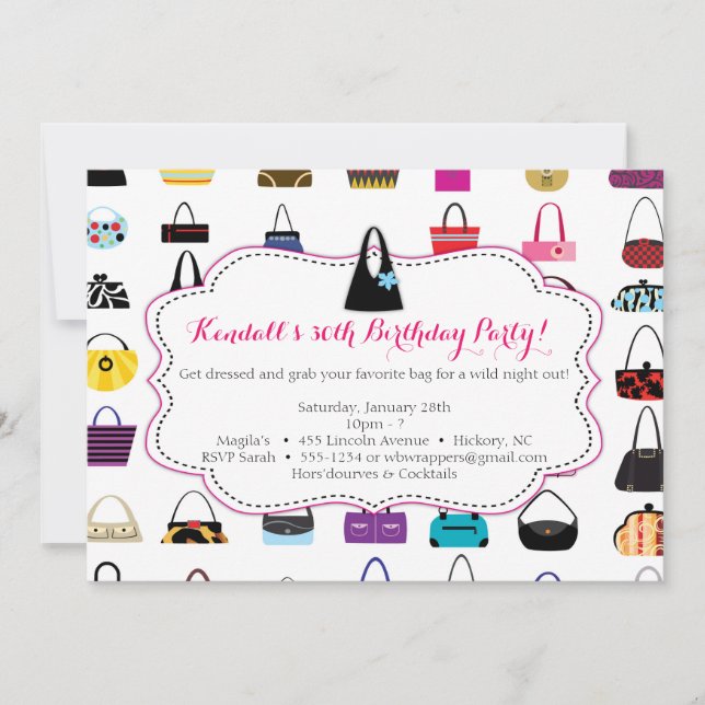 CARTERAS DE SOBRA - Invitaciones temáticas de bols (Anverso)
