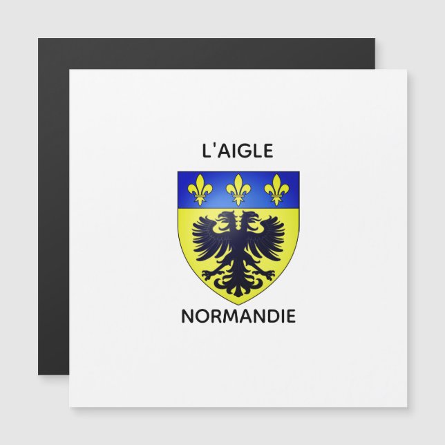 Cartes Magnétiques - Blason de L'Aigle - Normandie (Anverso/Reverso)