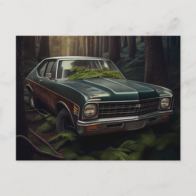 Cartes Postales auto forest (Anverso)